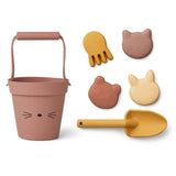 Children Beach Toys 6 Pcs Kit Baby Summer Digging Sand Tool with Shovel Water Game Play Outdoor Toy Set Sandbox for Boys Girls