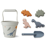 Children Beach Toys 6 Pcs Kit Baby Summer Digging Sand Tool with Shovel Water Game Play Outdoor Toy Set Sandbox for Boys Girls